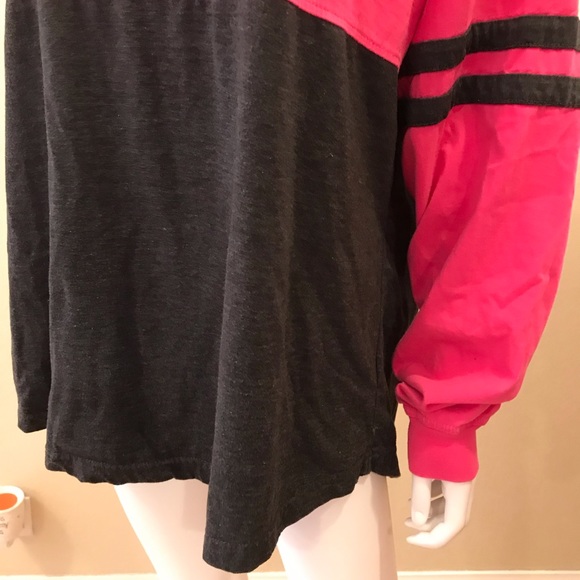 I Love Dogs Oversized Jersey Graphic Tee Adult Size XL Heavy Cotton Pink Grey - Picture 14 of 14